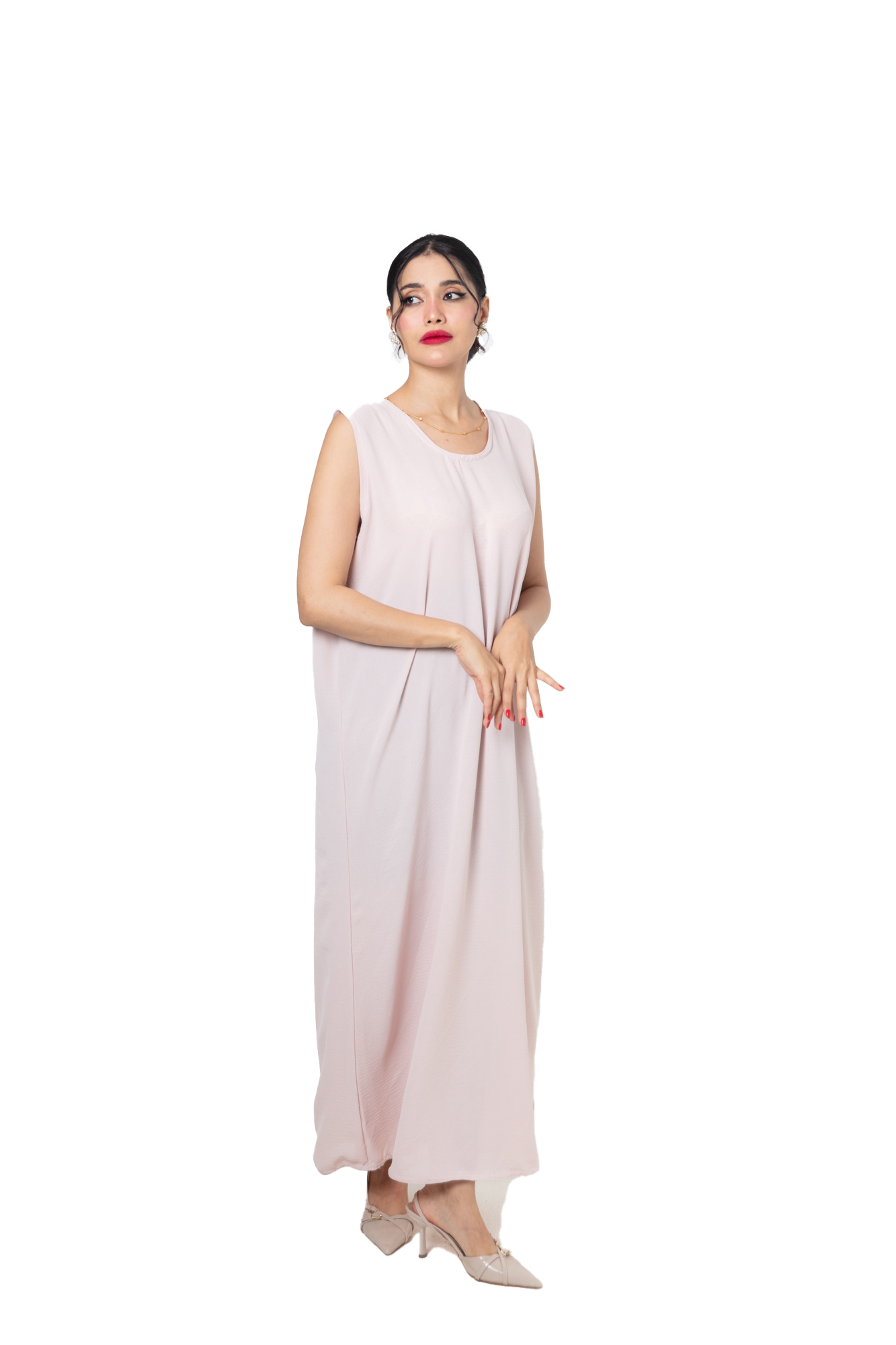 Sous-robe rose pale