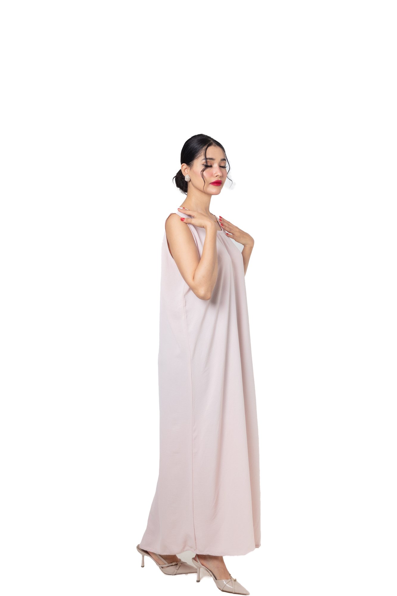 Sous-robe rose pale